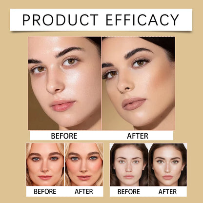 All-In-One Makeup Palette with Eye Shadow, Contouring, Blush, Highlighter, and Eyelid Brightening in One; Versatile Makeup