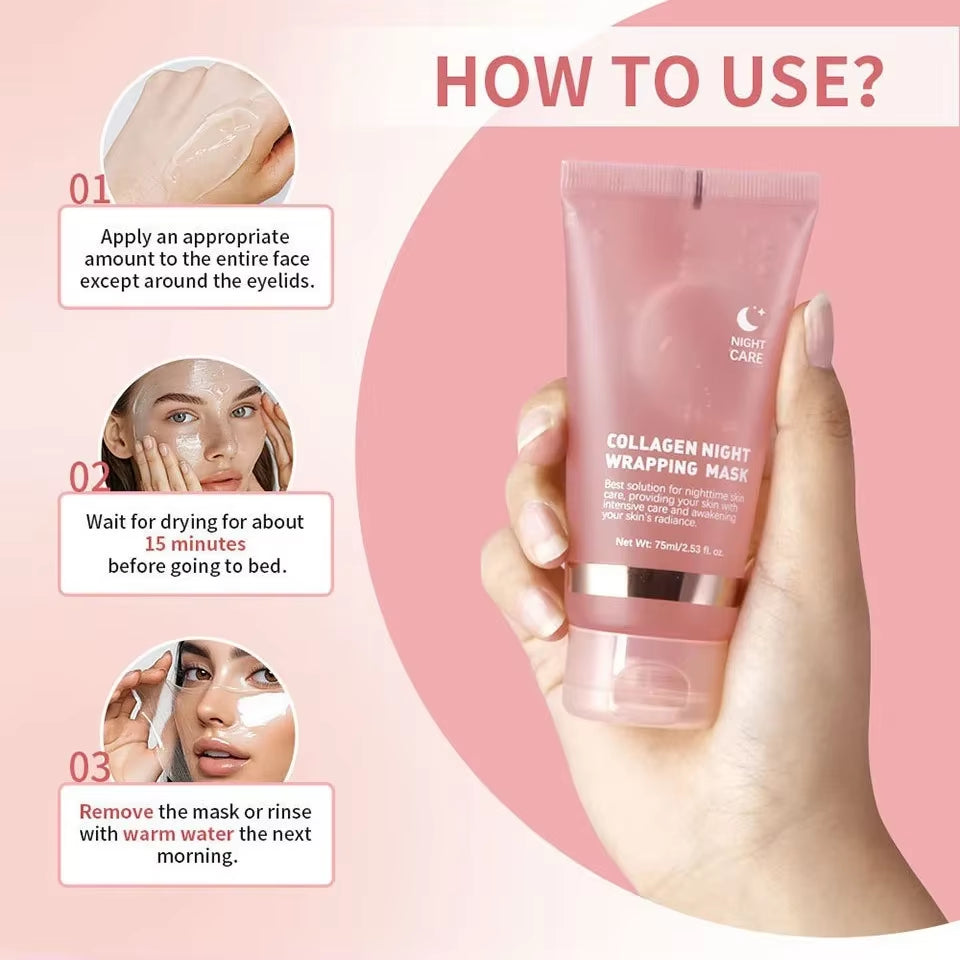 Glass Skin Collagen Mask (Kim Hee-Sun'S Choice) - Intense Firming + Radiance Revival | Hydrolyzed Collagen Peptide K-Beauty